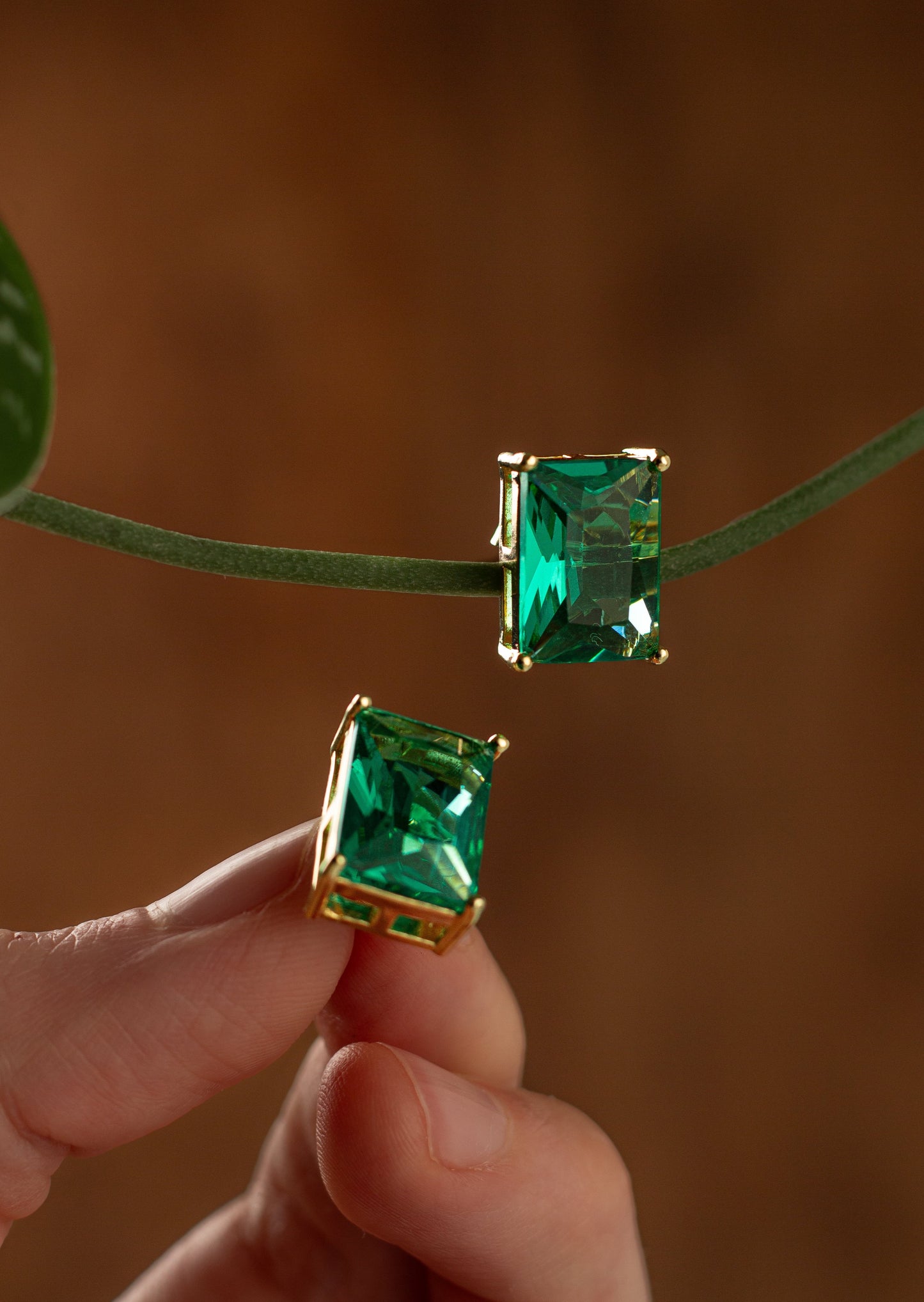 Radiant Emerald Earrings