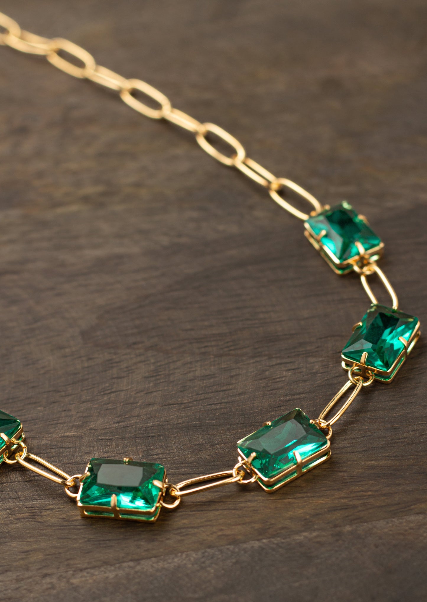 Radiant Emerald Necklace