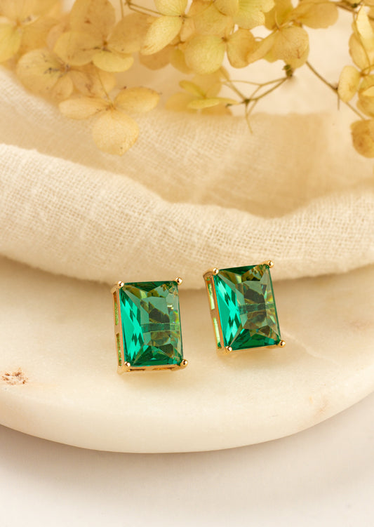 Radiant Emerald Earrings