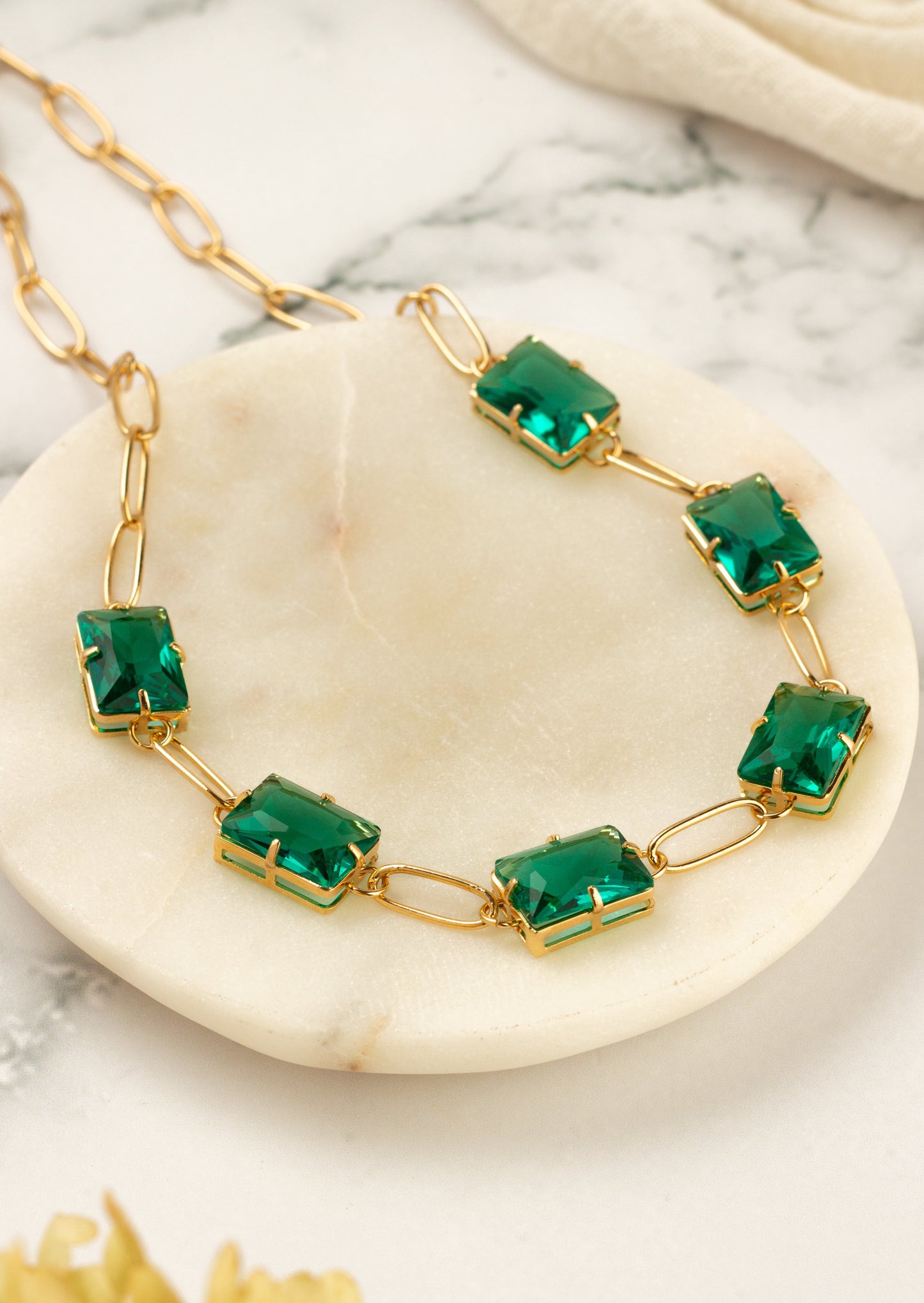 Radiant Emerald Necklace